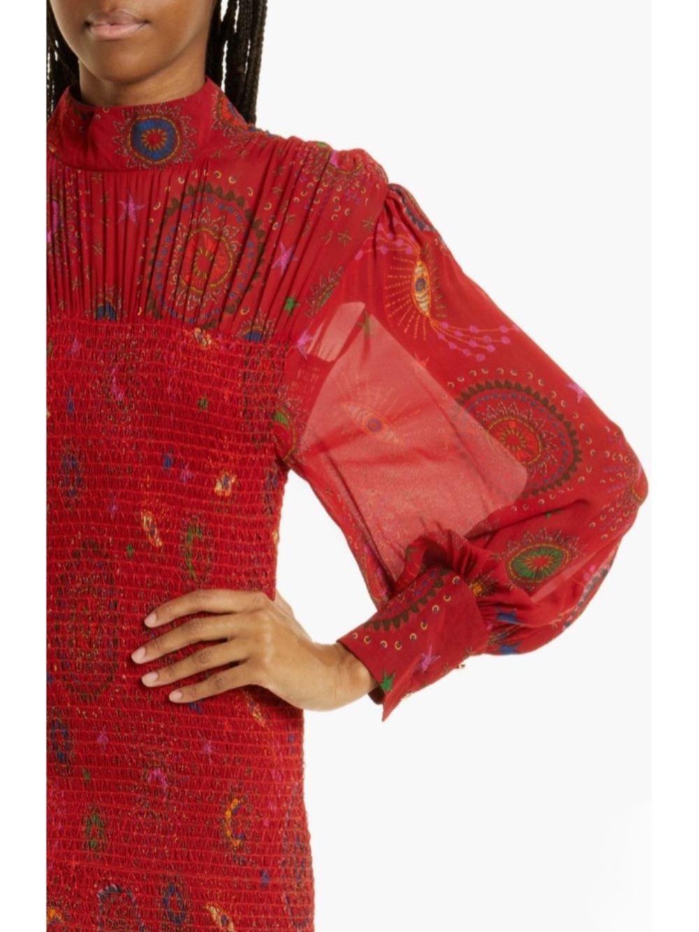 NEW Farm Rio Mystic Night Dress Mystic Night Red Medium - Picture 11 of 17